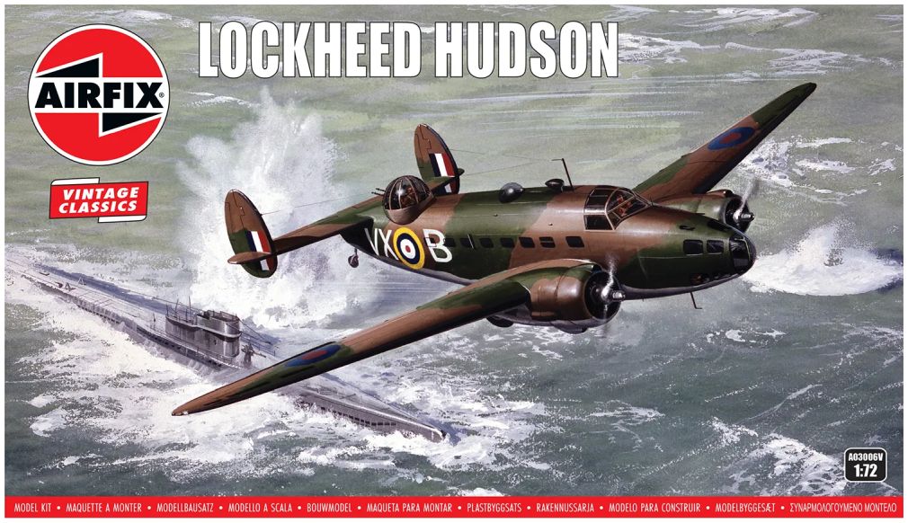 Available To Order – Lockheed Hudson 1:72 Airfix Model (AIR 03006V)