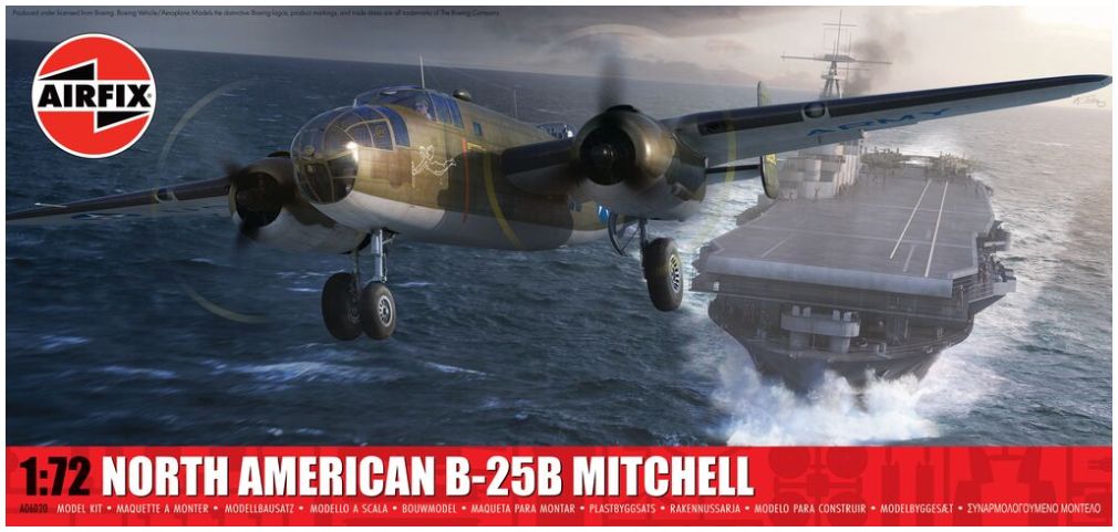 Available To Order – North American B-25B Mitchell 1:72 Airfix Model (AIR 06020)