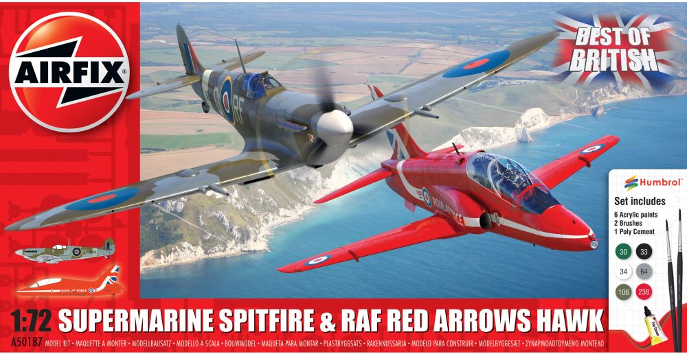 Available To Order – Best of British Spitfire and Hawk 1:72 Airfix Model (AIR 50187)