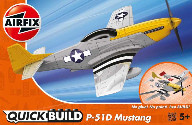 Available To Order – QUICKBUILD P-51D Mustang Airfix Model (AIR J6016)