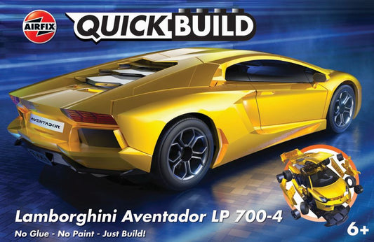 Available To Order – QUICKBUILD Lamborghini Aventador - Yellow Airfix Model (AIR J6026)