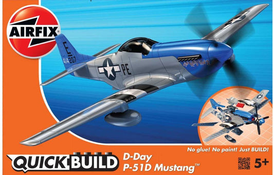 Available To Order – QUICKBUILD D-Day P-51D Mustang Airfix Model (AIR J6046)