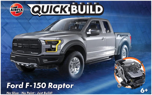 Available To Order – QUICKBUILD Ford F-150 Raptor - Grey Airfix Model (AIR J6053)