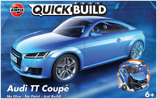 Available To Order – QUICKBUILD Audi TT Coupe - Blue Airfix Model (AIR J6054)