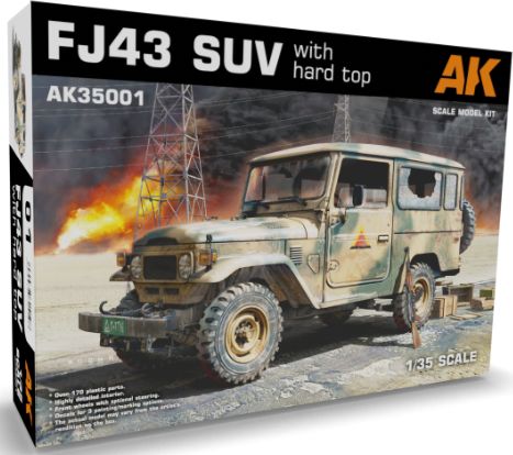 Available To Order – FJ43 SUV with Hard Top 1:35 AK Interactive Model (AKI 35001)