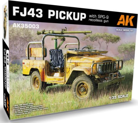 Available To Order – FJ43 Pickup with SPG-9 Recilless Gun 1:35 AK Interactive Model (AKI 35003)