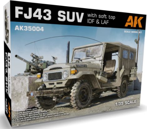 Available To Order – FJ43 SUV with Soft Top IDF & LAF 1:35 AK Interactive Model (AKI 35004)