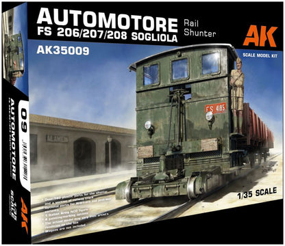 Available To Order – Automotore FS 206/207/208 Sogliola Rail Shunter 1:35 AK Interactive Model (AKI 35009)