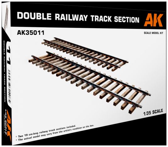 Available To Order – Double Railway Track Section 1:35 AK Interactive Model (AKI 35011)