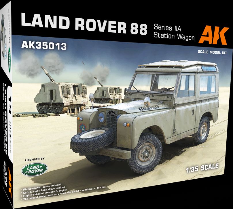 Available To Order – Land Rover 88 Series IIA Station Wagon 1:35 AK Interactive Model (AKI 35013)