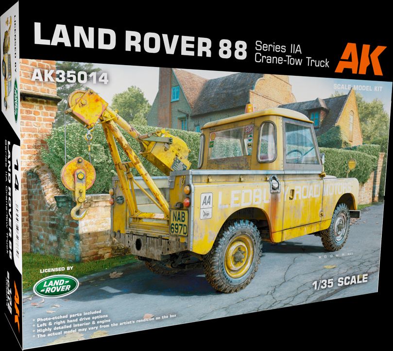 Available To Order – Land Rover 88 Series IIA Crane/Tow Truck 1:35 AK Interactive Model (AKI 35014)