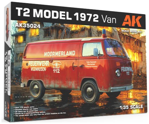 Available To Order – T2 Model 1972 Van 1:35 AK Interactive Model (AKI 35024)