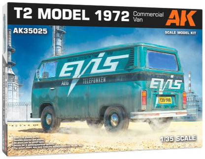 Available To Order – T2 Model 1972 Commercial Van 1:35 AK Interactive Model (AKI 35025)