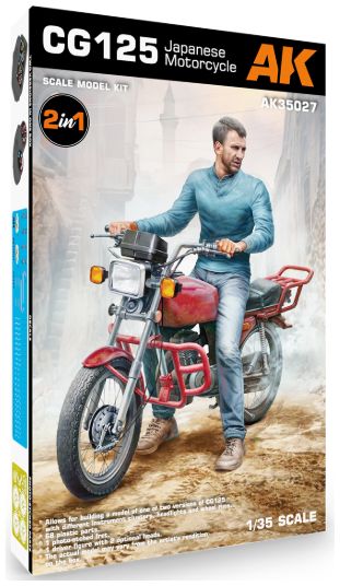 Available To Order – CG125 Japanese Motorcycle 1:35 AK Interactive Model (AKI 35027)