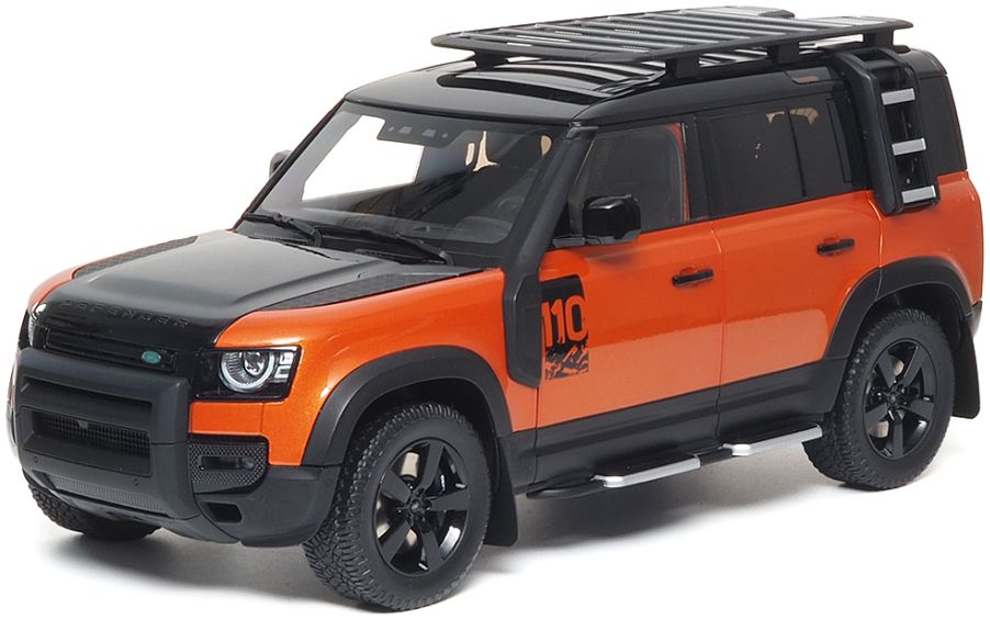 Available to Order – Land Rover Defender 110 2020 Phoenix Orange/Santorini Black 1:18 (ALM 810813)