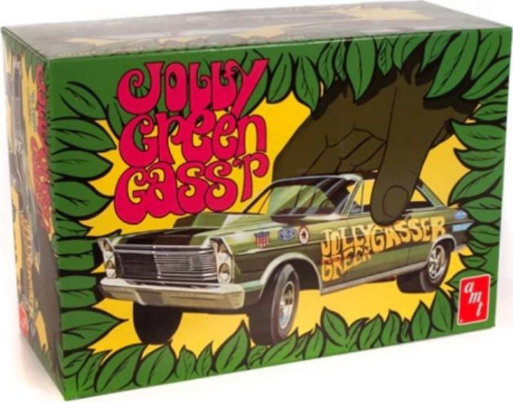 Available To Order – Ford Galaxie 'Jolly Green Gasser' 1965 1:25 AMT Kits Model (AMT 1192)
