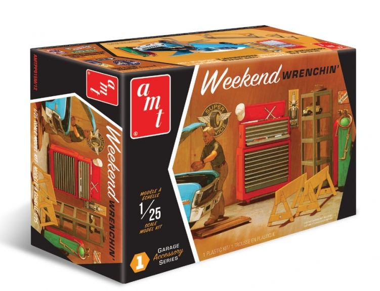 Available To Order – Garage Accessory Set - 'Weekend Wrenchin' 1:25 AMT Kits Model (AMT PP015)