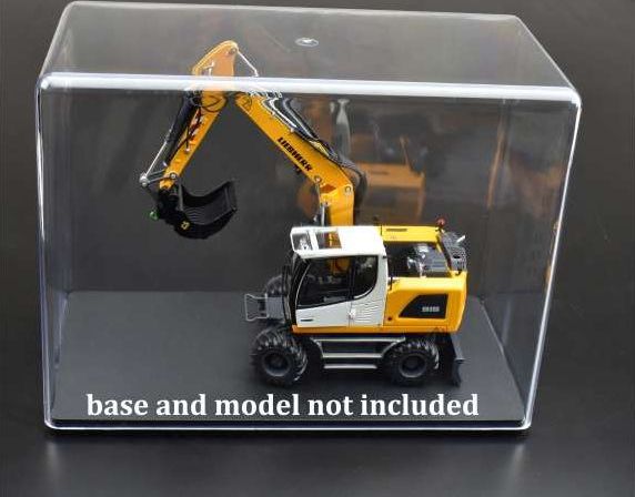 Clear display case, tall (top only) Ideal for construction vehicles 30x15x22cm 1:32 – diecast model