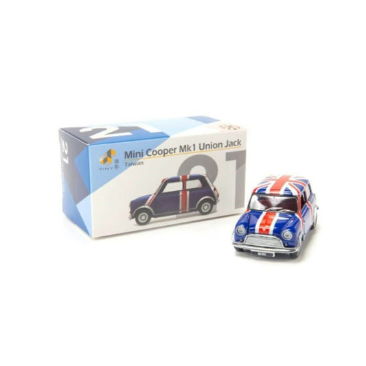 THIS ITEM IS AVAILABLE TO ORDER FROM OUR SUPPLIER - 1:50 TINY CITY ATC64545 MINI COOPER UNION JACK (RHD)