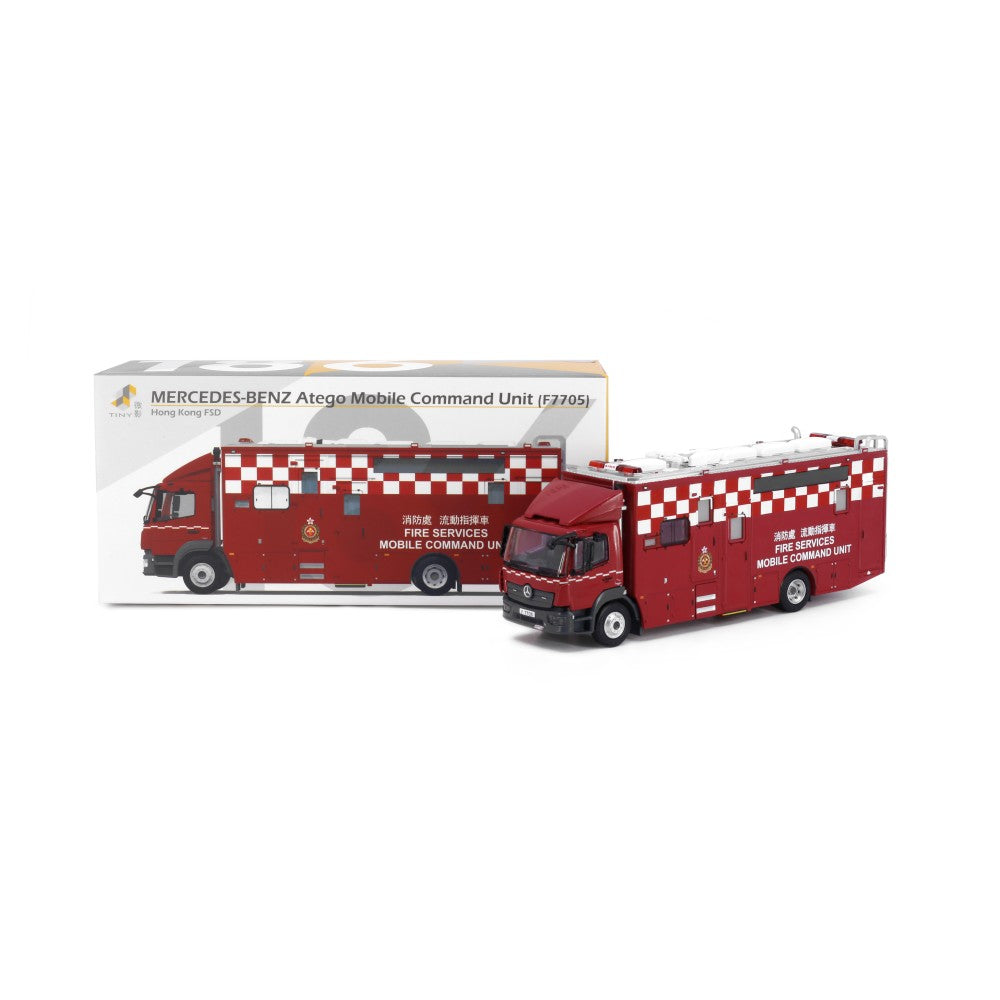 Available to Order – 186 Mercedes Atego Fire Services (mobile Command Unit) 1:76 Tiny City Model (ATC64579)