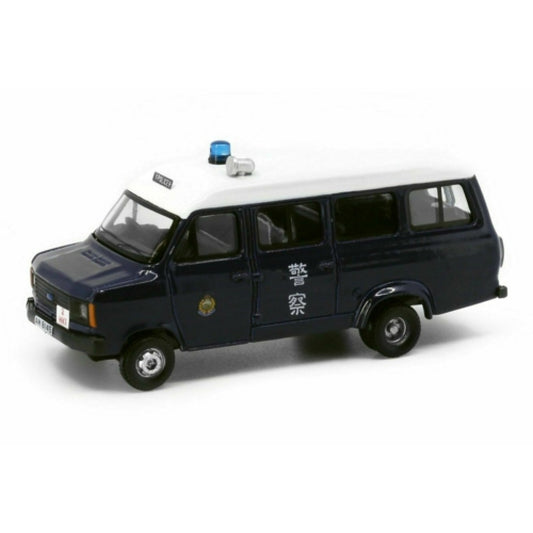 THIS ITEM IS AVAILABLE TO ORDER FROM OUR SUPPLIER - 1:76 TINY CITY ATC64872 FORD TRANSIT 1980'S HKG POLICE WITH MESH WINDOW SHIELDS