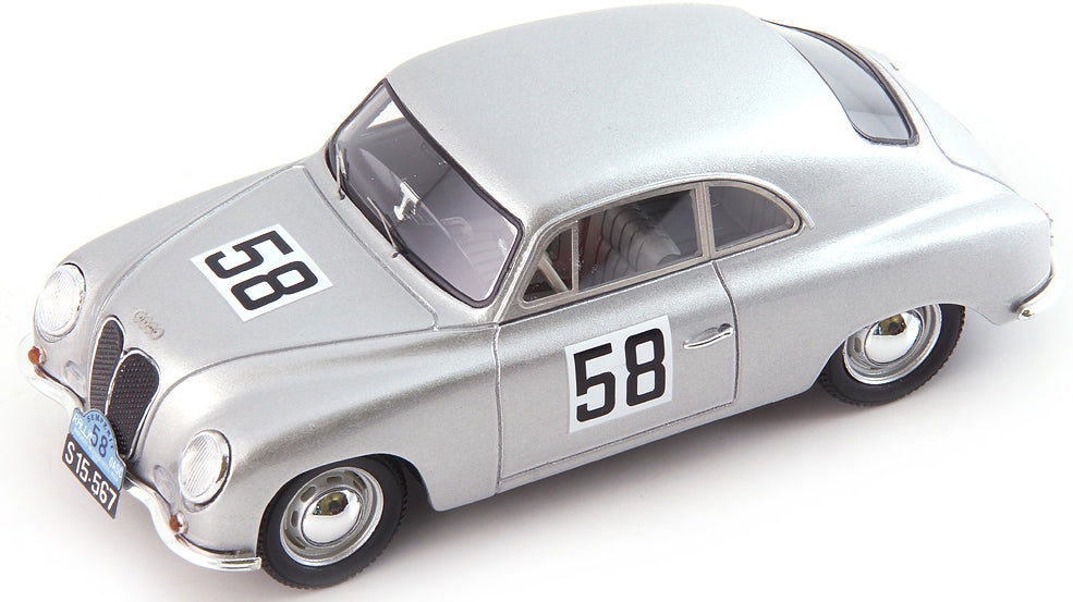 Available To Order – DKW F91 Sportwagen 'Semperit Rallye 57' Silver 1:43 AutoCult Model (ATC 02036-2)