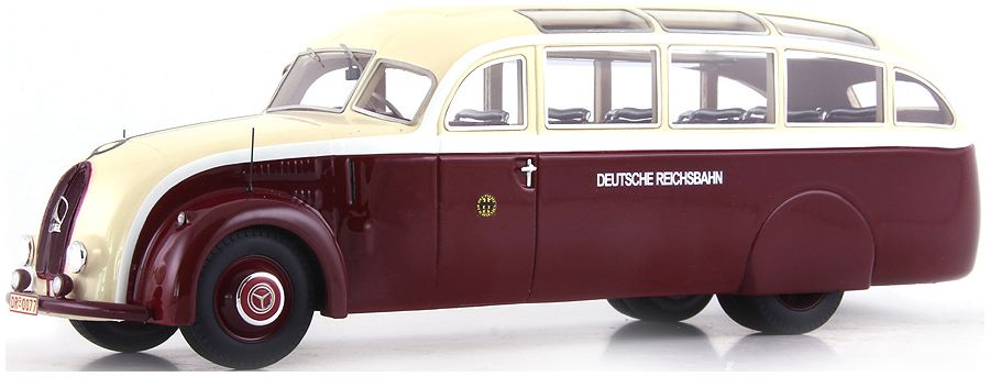 Available to Order – Mercedes Benz LO 3100 Deutsche Reichsbahn' Ivory Red 1:43 (ATC 10015-2)