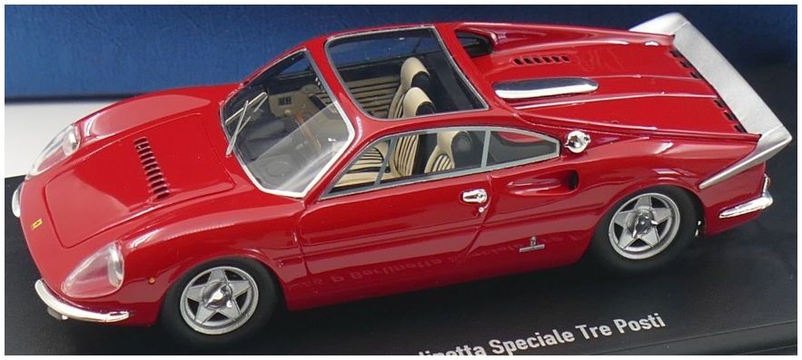 Ferrari 365P 3 Posti 1966 'Gianni Agnelli Red Version Before Restoration' (156pcs) 1:43 AutoCult Model