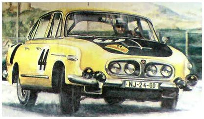 Tatra 603-2 B5 Marathon de la Route 1966 #44 ATC90354 1:43 AutoCult Model