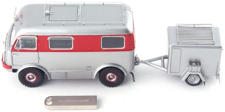 Anniversary Set Tatra T805/Trailer/ USB-Stick '10 Years of Autocult' Yearbook 1:43 AutoCult Model