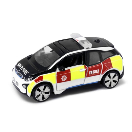 Available to Order – Uk13 BMW I3 UK London Fire Department Patrol Car 1:64 Tiny City Model (ATCUK64002)