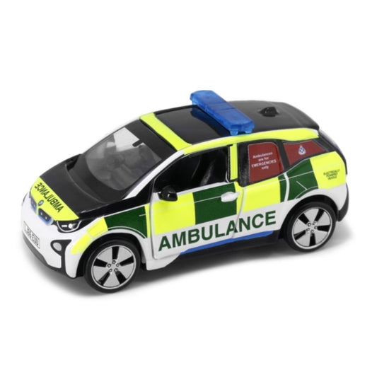 Available to Order – Uk17 BMW I3 Scotland Ambulance Service 1:64 Tiny City Model (ATCUK64011)