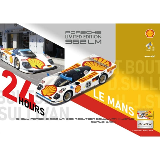 THIS ITEM IS AVAILABLE TO ORDER FROM OUR SUPPLIER - 1:64 TINY CITY ATCYO64004 PORSCHE 962 LM 3RD LE MANS T.BOUTSEN/D.SULLIVAN/H-J.STUCK SHELL 1994 NO.35 (SPARKY X TINY X SHELL)