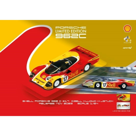 THIS ITEM IS AVAILABLE TO ORDER FROM OUR SUPPLIER - 1:64 TINY CITY ATCYO64005 PORSCHE 962C 2ND LE MANS D.BELL K.LUDWIG/H-J.STUCK SHELL 1988 NO.17 (SPARKY X TINY X SHELL)