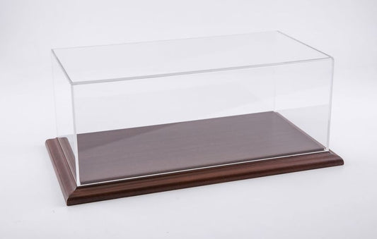 Molsheim Display Case with Mahogany Wood Base (Wide Edge) 1:43 Atlantic Model