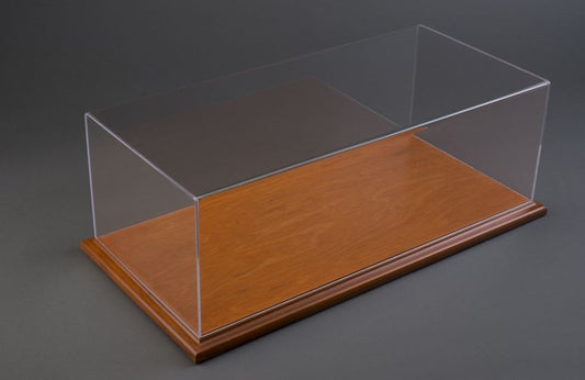 Molsheim Display Case with Cherry Wood Base (Wide Edge) 1:43 Atlantic Model