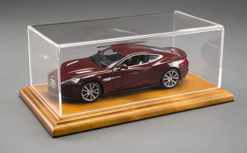 Available To Order – Aichi Display Case with Linden Wood Base (Narrow Edge) 1:43 Atlantic Model (ATL 10053)