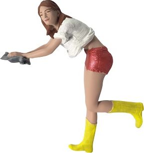 Available To Order – Rebecca Car Washer Figurine 1:12 Atlantic Model (ATL 12013)