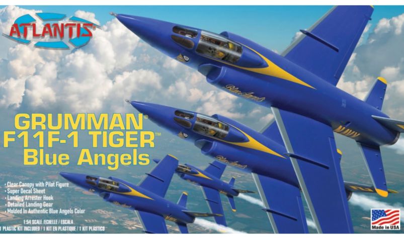Available To Order – US Navy Blue Angels F11F-1 Grumman Tiger 1:54 (ATS AMCH169)