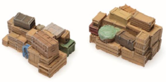 Cargo: General Cargo (26 X 17 MM + 26 X 17 MM) 1:87 Ready-Made, Painted 1:87 Artitec Model