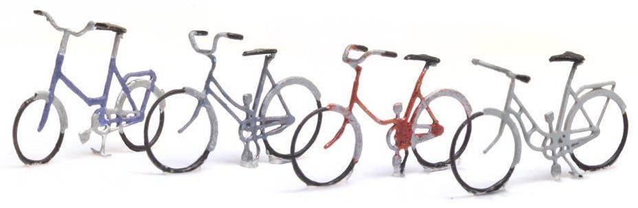 Bicycles Set A (4) 1:120 Ready-Made, Painted TT – diecast model