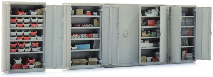 Available To Order – Workshop Tool Cabinets Ready-Made, Painted 1:120 Artitec Model (ATT 312029)