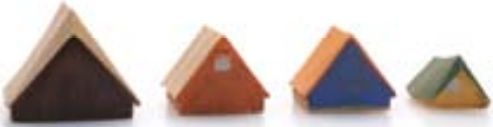 Available to Order – Four Tents Ready Made Painted 1:160 (ATT 316118)