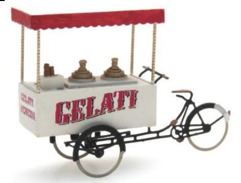 Available to Order – Ice Cream Tricycle Venezia 1:87 Ready-Made, Painted 1:87 (ATT 387298)