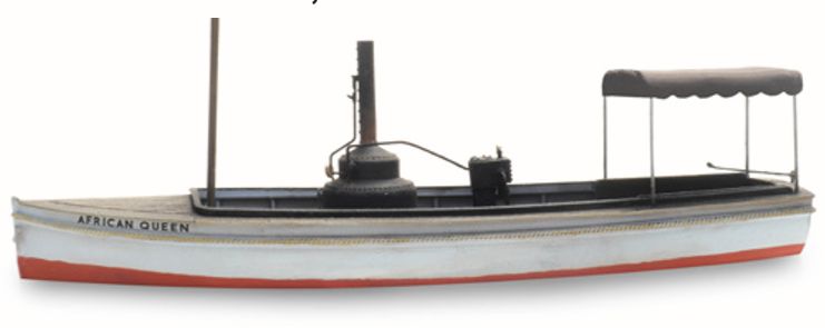 Available to Order – Steamboat African Queen Waterline (109MM) 1:87 Ready-Made, Painted 1:87 (ATT 387461)