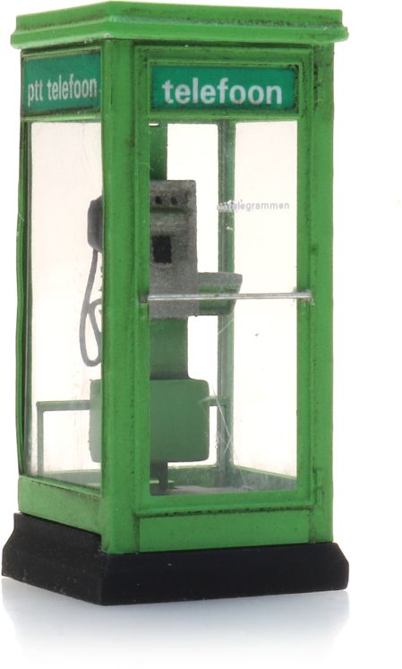 Available to Order – Green Phone Booth (PTT) 1:87 Ready-Made, Painted 1:87 (ATT 387484)