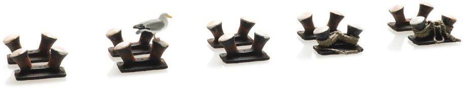 Double Bitt Bollard Set (10x) 1:87 Ready-Made, Painted 1:87 – diecast model