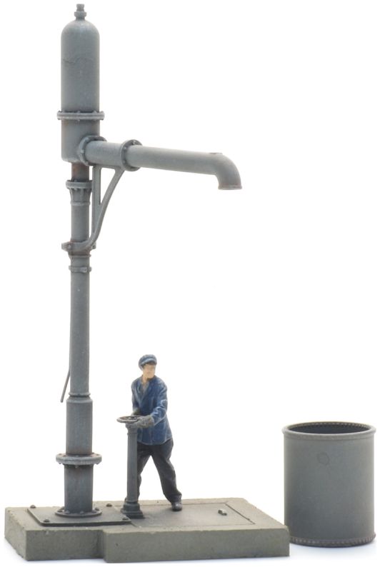Available To Order – Water Crane Alsace-Lorraine High + Figure Ready-Made, Painted 1:87 Artitec Model (ATT 387591)