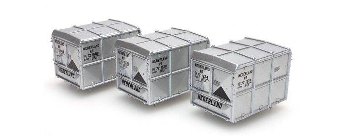 Available To Order – Closed container Silver Nederland (3pces) 1:87 Artitec Model (ATT 48780110)