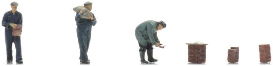 Bricklayers 1930s - 1990s (3x) Ready-Made Figures 1:120 Artitec Model